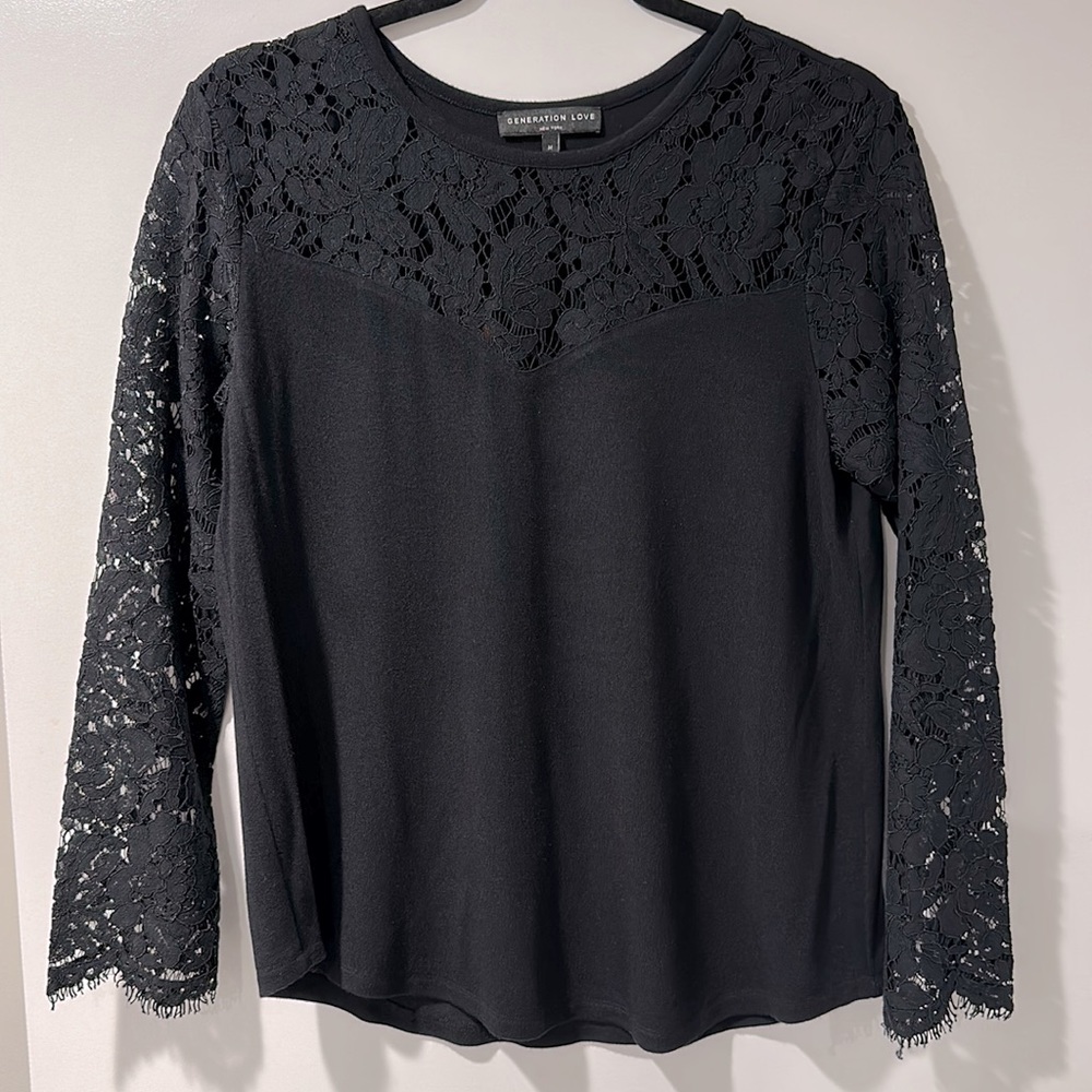 Generation Love sweetheart lace combo long sleeve